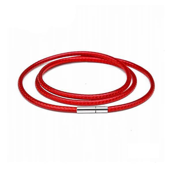 Elegant PU-Läder Halsband i slimmad design Röd Röd