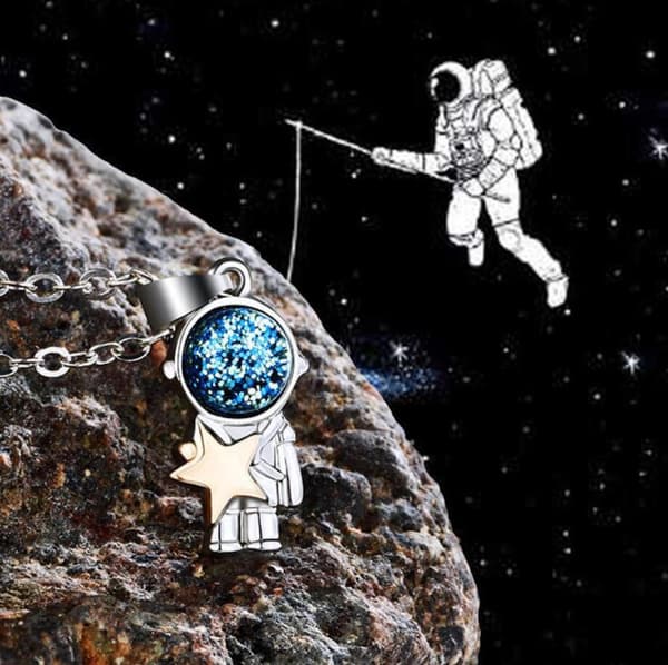 Venskabshalskæde "Astronaut" - Elegant og trendy design