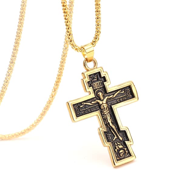 Exklusivt Stilrent Jesus Kors Halsband
