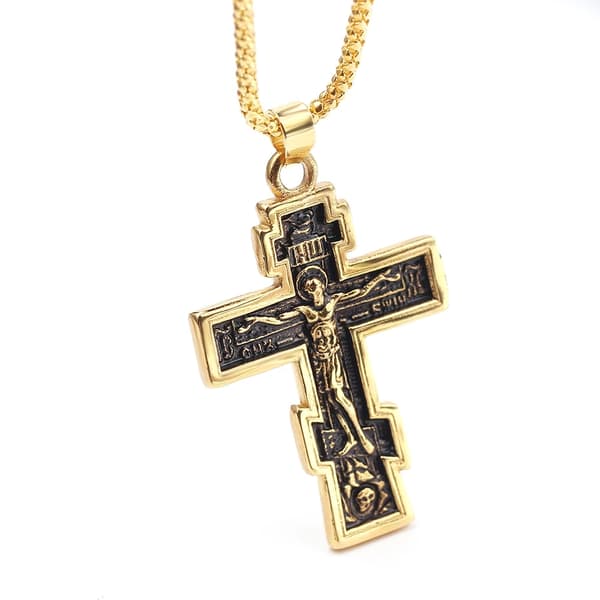 Exklusivt Stilrent Jesus Kors Halsband