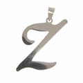 Miniatyrbild 1 av 2: Silver Bokstavshalsband i Stål - Halsband med Bokstaven Z