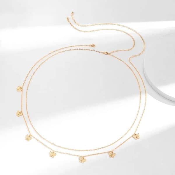 Kroppskedja Kroppssmycke Magkedja Midjekedja - Body Chain - Guld