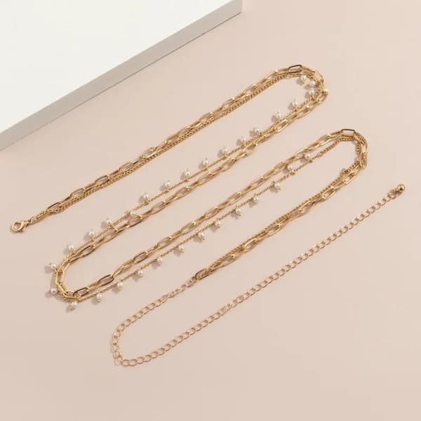Kroppskedja Kroppssmycke Magkedja Midjekedja - Body Chain - Guld