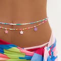 Miniatyrbild 1 av 5: Kroppskedja Kroppssmycke Magkedja Midjekedja - Body Chain - Guld