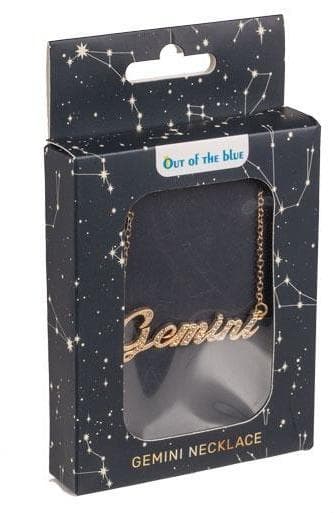 Guld Halsband med Stjärntecken: Tvillingarna = Gemini
