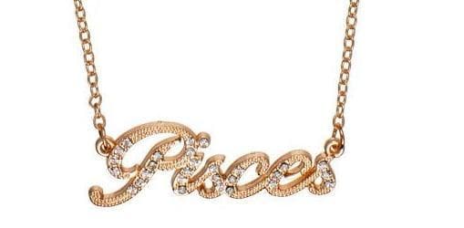 Guld Halsband med Stjärntecken: Fiskarna = Pisces