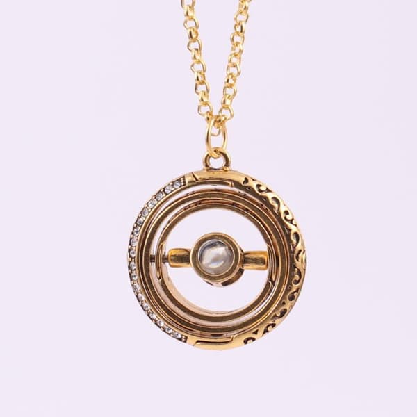 Roterande astronomiskt projektionshalsband – I Love You-halsband 100 språk
