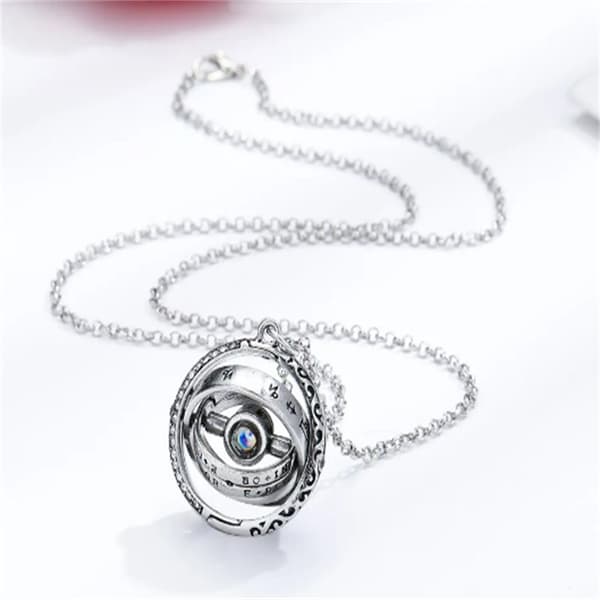 Roterande astronomiskt projektionshalsband – I Love You-halsband 100 språk