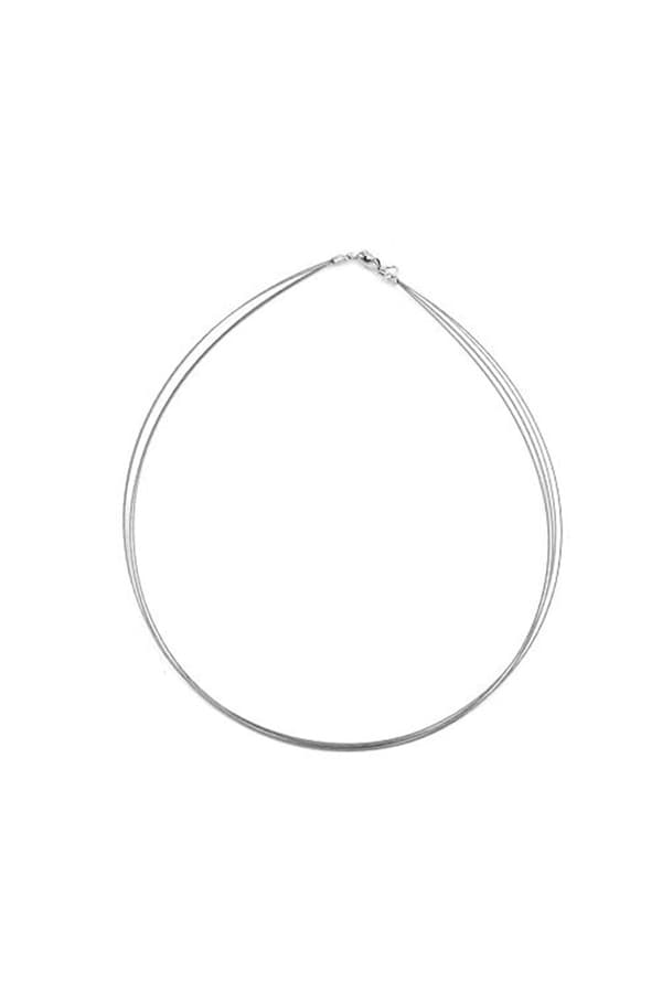 Necklace 4x Coated Steel Wire 40cm - GL02446