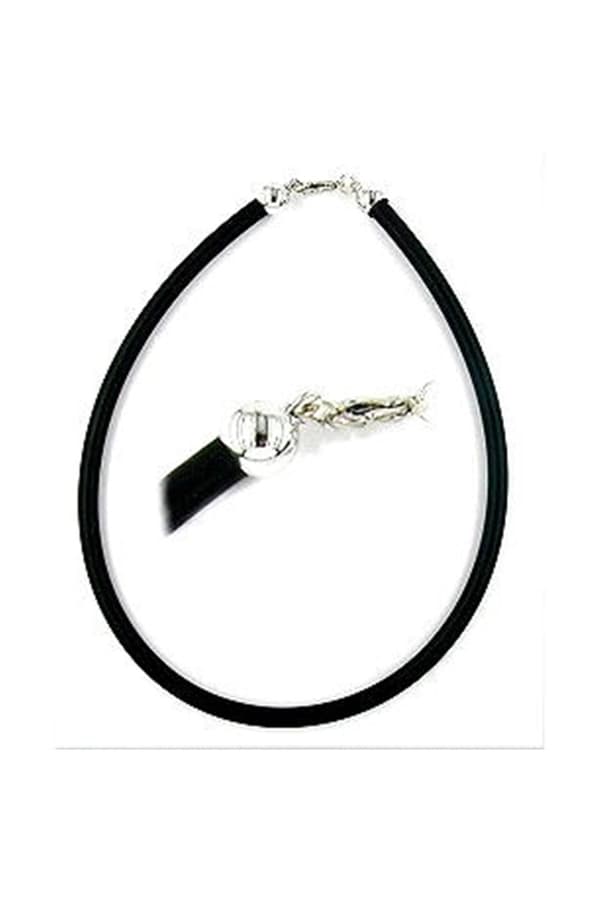Necklace 6mm Rubber Silver Clasp - GL00774-60