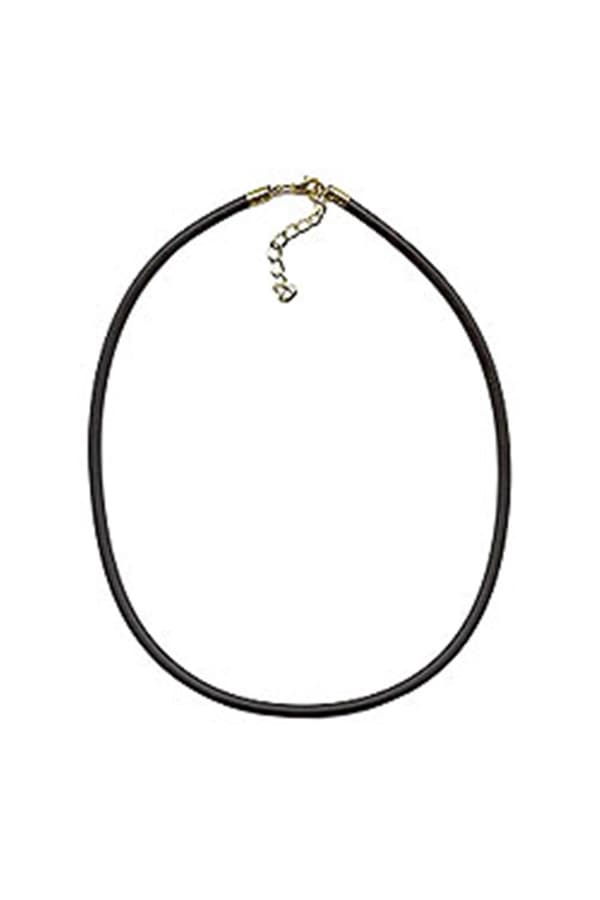 Necklace 4mm Rubber Band Gold-Plated Clasp 40cm - GL00773-40