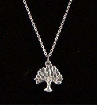 Silver Halsband i Rostfritt Stål - Livets Träd -Symbol för Livet