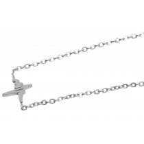 Silver Halsband i Stål med EKG-Kurva / Heartbeat / Hjärtslag