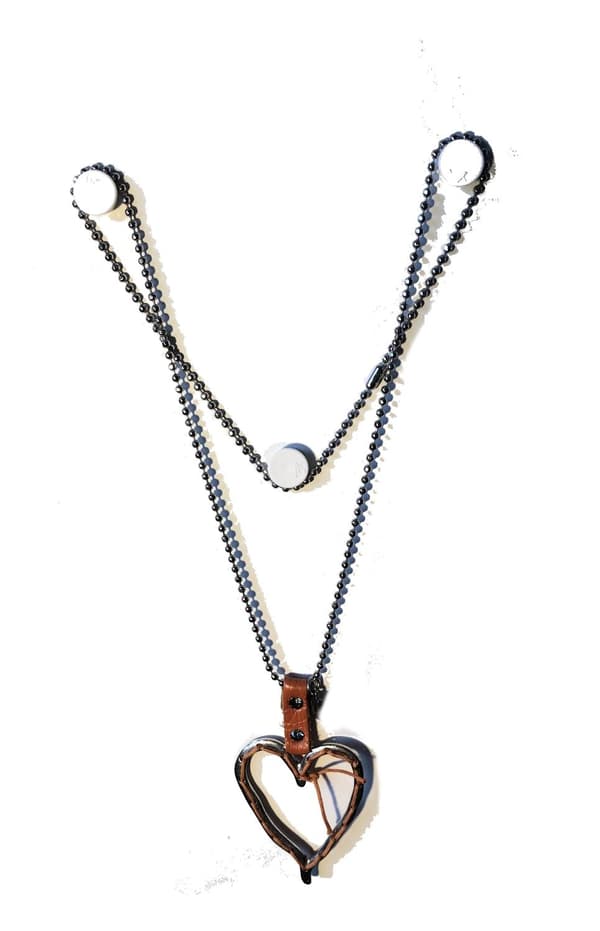 73 cm kul kedje halsband m hjärta