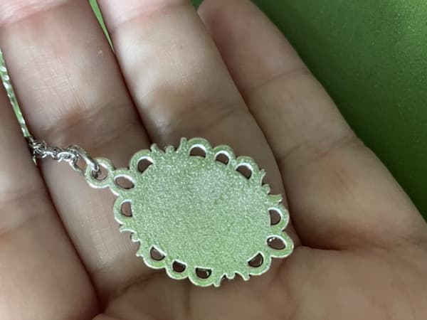 Halsband Kamé Camé Came Blå Kame Viktorian Rostfri kedja
