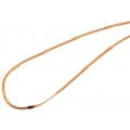 Miniatyrbild 2 av 3: Tunt Rosé Guld Halsband i Rostfritt Stål - Platt Ormlänk / Kedja