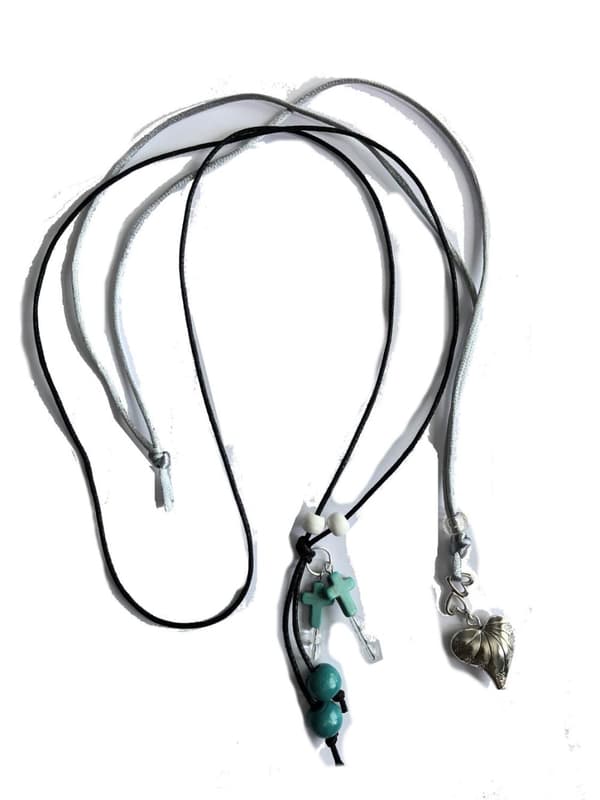 2 pack tråd halsband bekvämt långt