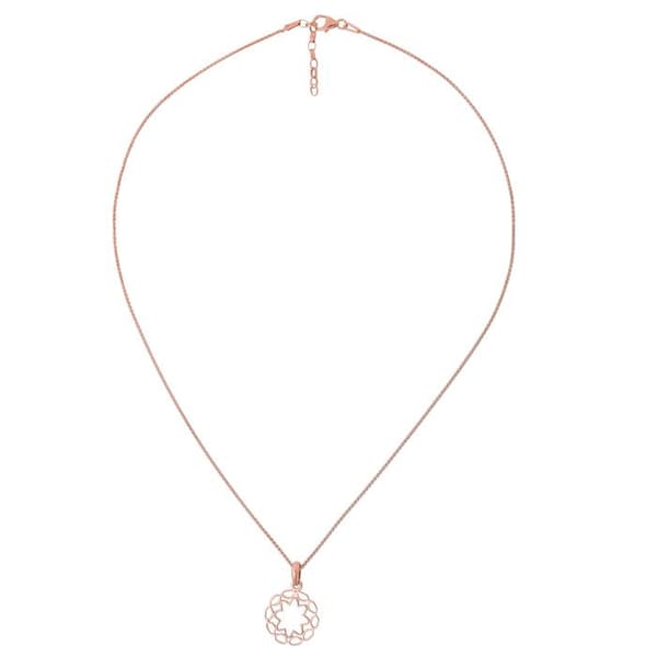 ORPHELIA-Halsband med hänge för kvinnor i 925 Sterling Silver Rosegold-ZH-7076-1