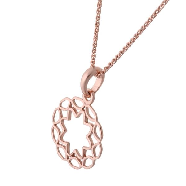 ORPHELIA-Halsband med hänge för kvinnor i 925 Sterling Silver Rosegold-ZH-7076-1