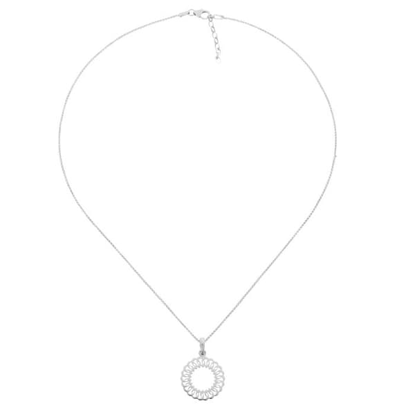 ORPHELIA-Hänge Halsband för kvinnor i 925 Sterling Silver Silver-ZH-7075