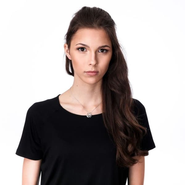 ORPHELIA-Hänge Halsband för kvinnor i 925 Sterling Silver Silver-ZH-7084