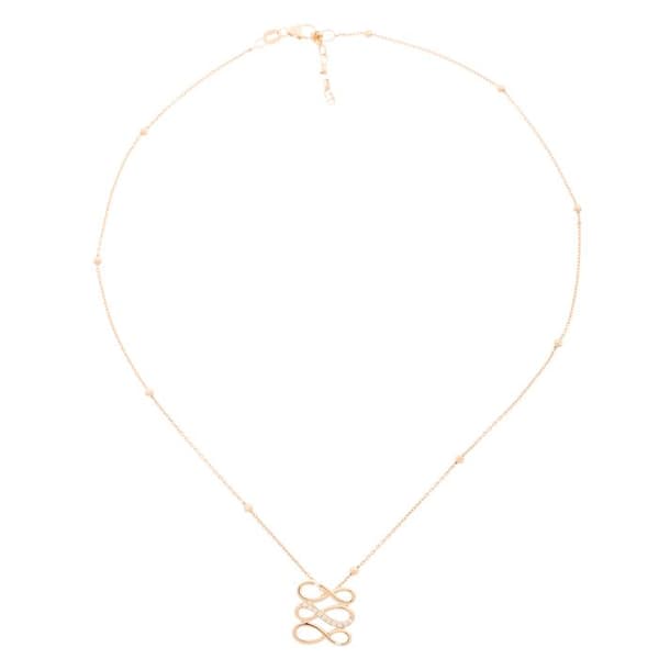 ORPHELIA-Rosegold 925 Sterling Silver Damhänge Halsband-ZH-7123-RG