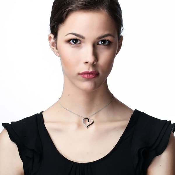 ORPHELIA-Hänge Halsband för kvinnor i 925 Sterling Silver Silver-ZH-7069