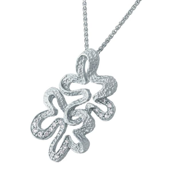 ORPHELIA-Hänge Halsband för kvinnor i 925 Sterling Silver Silver-ZH-7077