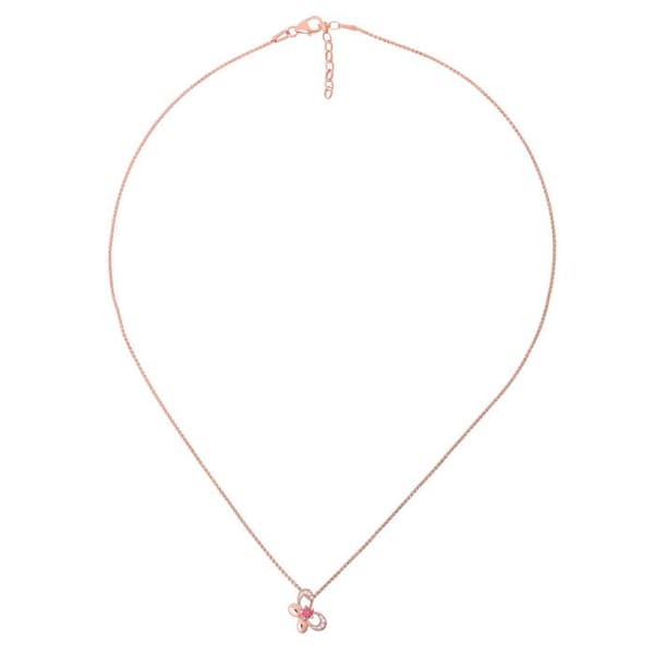 ORPHELIA-Rosegold 925 Sterling Silver Damhänge Halsband-ZH-7083