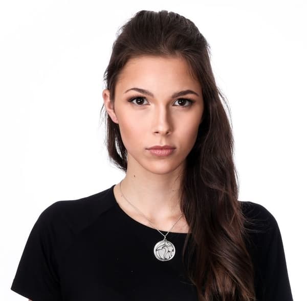 ORPHELIA-Hänge Halsband för kvinnor i 925 Sterling Silver Silver-ZH-7097