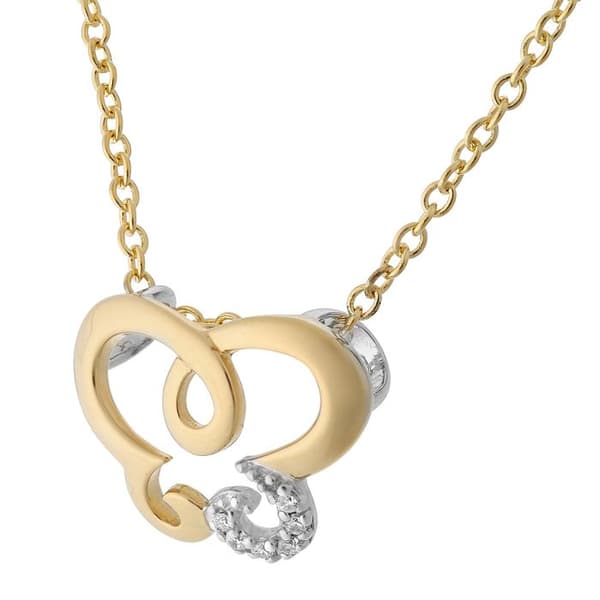 ORPHELIA-Halsband med hänge för kvinnor i 925 Sterling Silver Guld-Tone-ZH-7088-1