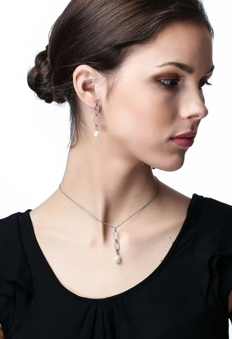 ORPHELIA-Hänge Halsband för kvinnor i 925 Sterling Silver Silver-ZH-7070