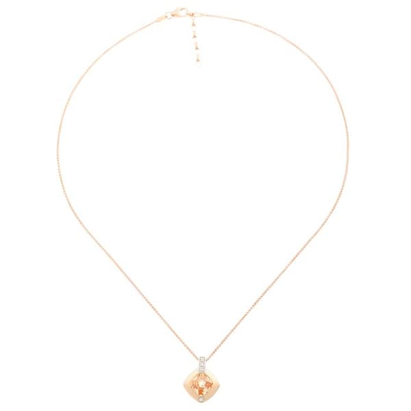 ORPHELIA-Rosegold 925 Sterling Silver Damhänge Halsband-ZH-7113