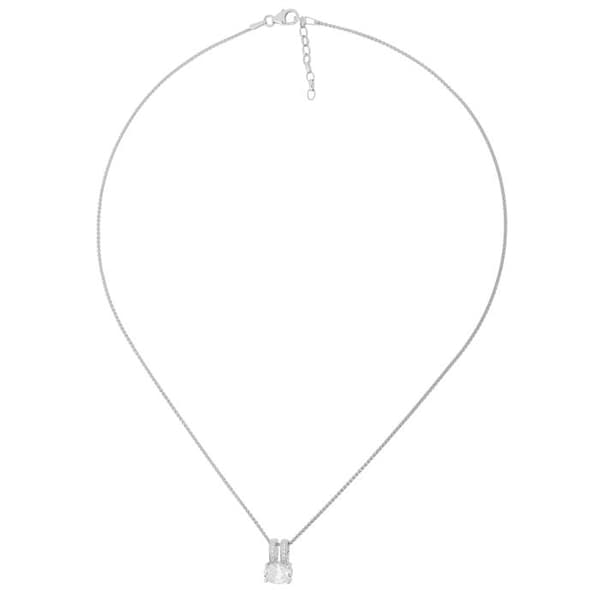 ORPHELIA-Hänge Halsband för kvinnor i 925 Sterling Silver Silver-ZH-7122