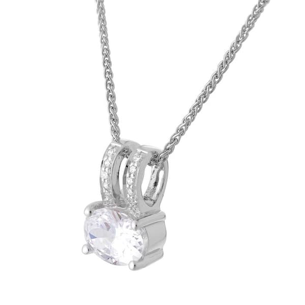 ORPHELIA-Hänge Halsband för kvinnor i 925 Sterling Silver Silver-ZH-7122