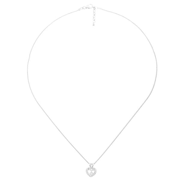 ORPHELIA-Vit 925 Sterling Silver Damhänge Halsband-ZH-7126