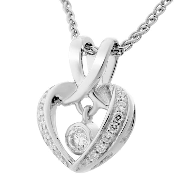 ORPHELIA-Vit 925 Sterling Silver Damhänge Halsband-ZH-7126