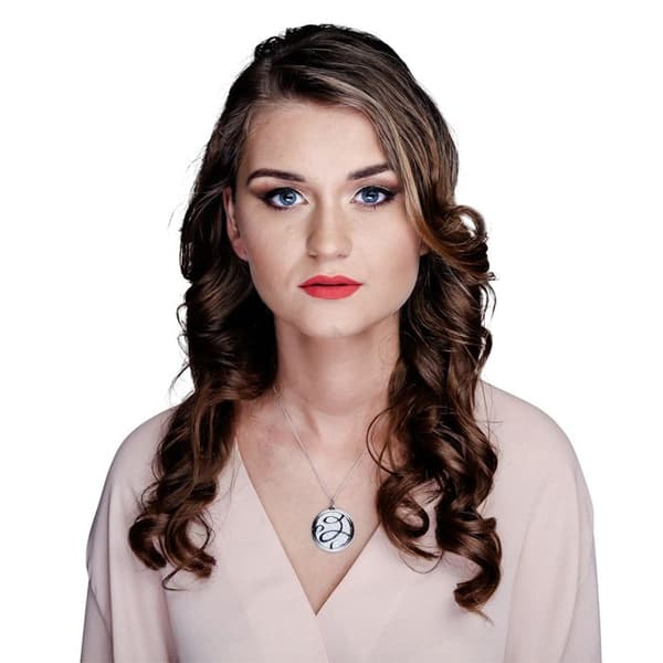 ORPHELIA-Halsband med hänge för kvinnor i 18 C Vitguld Silver-ZH-7096