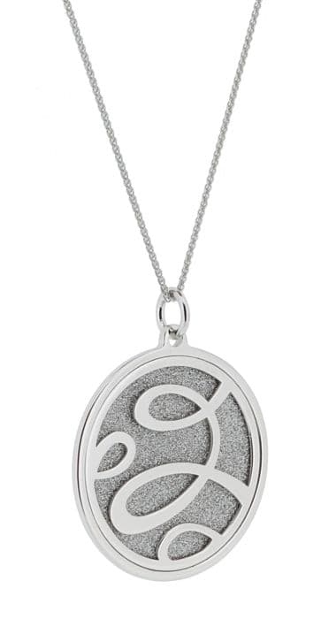 ORPHELIA-Halsband med hänge för kvinnor i 18 C Vitguld Silver-ZH-7096