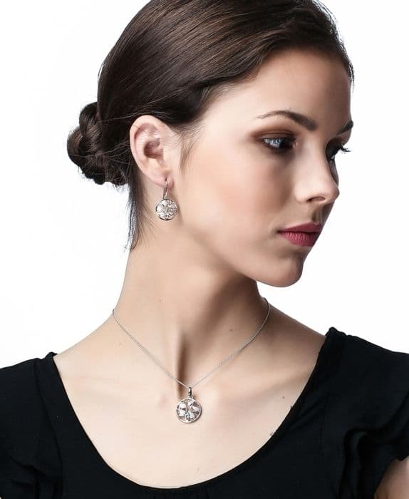 ORPHELIA-Hänge Halsband för kvinnor i 925 Sterling Silver Silver-ZH-7090