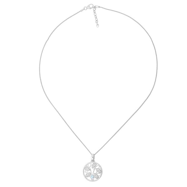ORPHELIA-Hänge Halsband för kvinnor i 925 Sterling Silver Silver-ZH-7090
