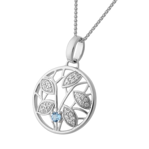 ORPHELIA-Hänge Halsband för kvinnor i 925 Sterling Silver Silver-ZH-7090