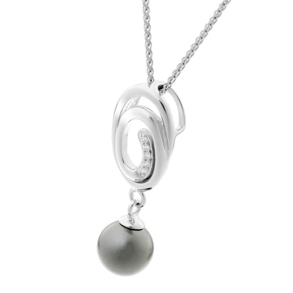 ORPHELIA-Hänge Halsband för kvinnor i 925 Sterling Silver Silver-ZH-7116