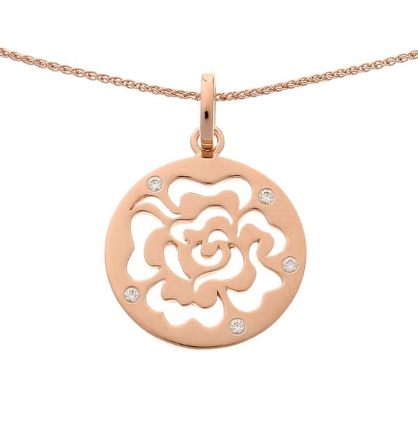 ORPHELIA-Halsband med hänge för kvinnor i 925 Sterling Silver Rosegold-ZH-7079-1