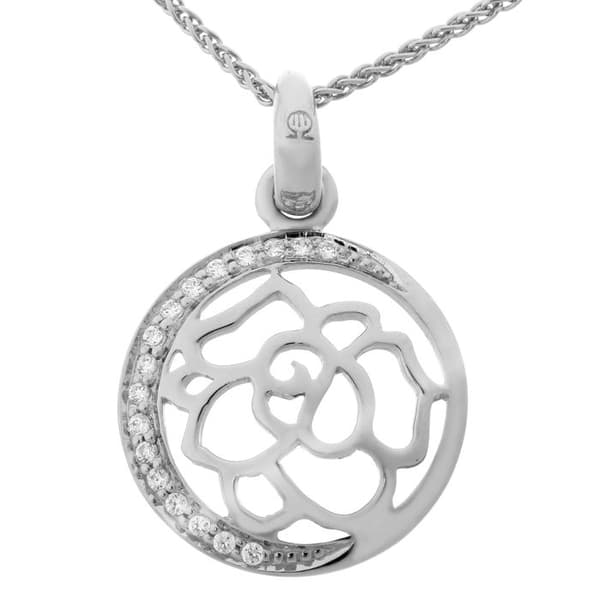 ORPHELIA-Hänge Halsband för kvinnor i 925 Sterling Silver Silver-ZH-7089