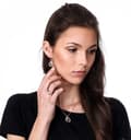 Miniatyrbild 4 av 4: ORPHELIA-Rosegold 925 Sterling Silver Damhänge Halsband-ZH-7114-RG