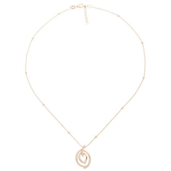 ORPHELIA-Rosegold 925 Sterling Silver Damhänge Halsband-ZH-7114-RG