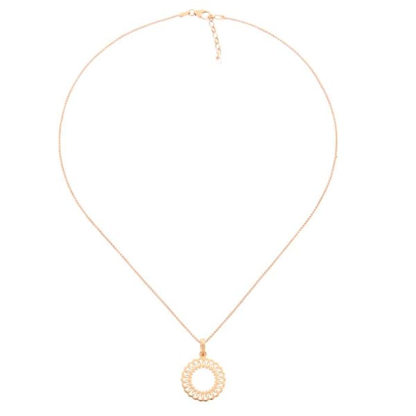 ORPHELIA-Rosegold 925 Sterling Silver Damhänge Halsband-ZH-7075-1