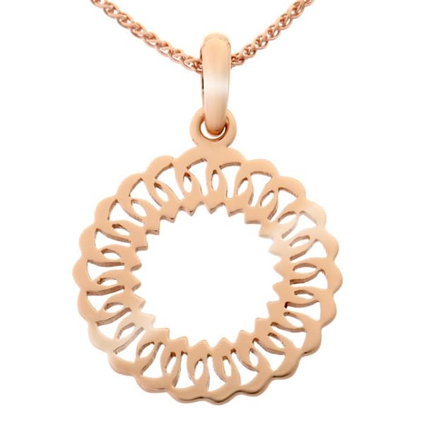 ORPHELIA-Rosegold 925 Sterling Silver Damhänge Halsband-ZH-7075-1