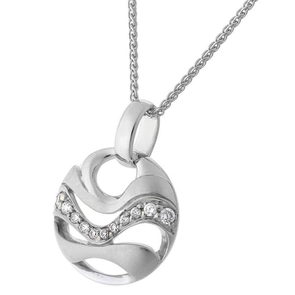 ORPHELIA-Hänge Halsband för kvinnor i 925 Sterling Silver Silver-ZH-7085